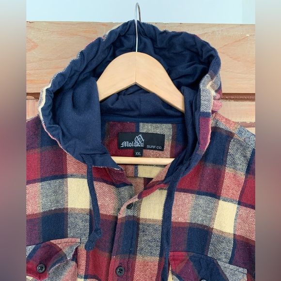 Men's Hoodie Flannel | Nordstrom | sz XXL | NWOT - Picture 2 of 7